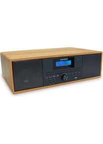 Mooov Stereo-Mikrosystem (Bluetooth, CD Player, 2x 25 W), Stereoanlage, Schwarz