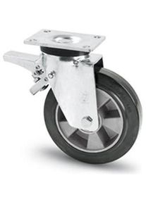 realspace Pro RS PRO, M&ouml;belrollen, Drehlager Lenkrolle, Rad &oslash; 100mm, 160kg, Ge