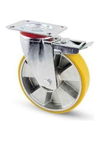 realspace Pro RS PRO, M&ouml;belrollen, Drehlager Lenkrolle, Rad &oslash; 160mm, 300kg, Ge