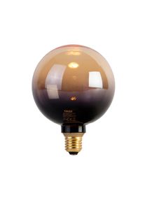 calex E27 szab&aacute;lyozhat&oacute; LED izz&oacute; G125 fekete arany 3,5W 80lm 1800K