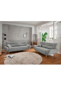 Home Affaire Polstergarnitur &raquo;Drago, modern und zeitlos, aktuelle Formensprache, komfortabel&laquo; Set, 3-Sitzer und 2-Sitzer, 2 Stk. tlg. als Sessel/