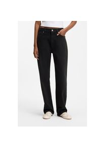 HUGO Blue Straight-Jeans &raquo;Elyah&laquo; Straight Fit Jeans mit hoher Leibh&ouml;he, Tall L&auml;nge 36 schwarz, Gr&ouml;&szlig;e 32