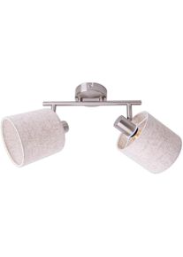 N&auml;ve n&auml;ve Deckenleuchte &raquo;Maron&laquo; E14 1 Stk. 2er Deckenleuchte, Wandleuchte, Spot, 2xE14 max. 40W, Metall/Textil