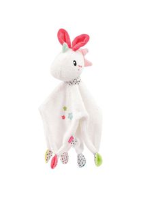 babyFEHN Fehn Schmusetuch &raquo;Aiko & Yuki, Einhorn&laquo; mit Befestigungsring f&uuml;r Schnuller