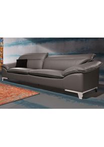 COTTA Polstergarnitur &raquo;Teresa&laquo; Set, Set bestehend aus: 3-Sitzer mit Kopfteilverstellung & Hocker