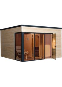 Weka Saunahaus &raquo;Cubilis&laquo; Set, 7, 5 kW Bio-Ofen mit digitaler Steuerung