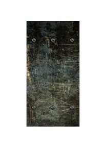 queence Wandgarderobe &raquo;Beton Optik Abstrakt&laquo; 1 Stk. tlg. Wandpaneel aus Acrylglas inkl. 6 Edelstahlhaken in schwarz matt