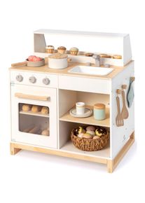 Musterkind Spielk&uuml;che &raquo;Prunus, wei&szlig;/natur&laquo; FSC - sch&uuml;tzt Wald