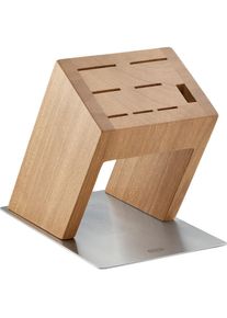 R&ouml;sle R&Ouml;SLE Messerblock &raquo;MoveX&laquo; 1 Stk. aus Edelstahl und Ulmenholz, sichtbare Klingen, standfest, unbest&uuml;ckt