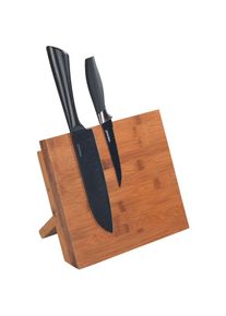 Wenko Magnet-Messerblock &raquo;Modell Mesina&laquo; magnetischer Messerhalter f&uuml;r die K&uuml;che, Bambus, Landhaus-Stil