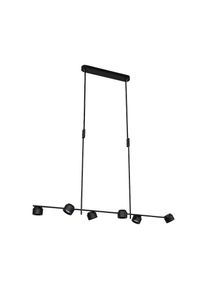 Paulmann LED Pendelleuchte &raquo;Puric Pane Effect 6x 6, 5W Schwarz 230V Metall/Kunststoff&laquo; 1 Stk. Warmwei&szlig; 3-step-dimmbar