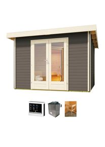 Konifera Saunahaus &raquo;Maiko 1 SET A&laquo; Ofen 9 KW externe Strg easy