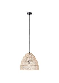 Brilliant Pendelleuchte &raquo;Minster&laquo; E27 1 Stk. H&auml;ngelampe 35cm natur/wei&szlig;