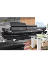 COTTA Polstergarnitur &raquo;Enterprise&laquo; Set, Set bestehend aus: 3-Sitzer mit Arm- & Kopfteilverstellung & Hocker