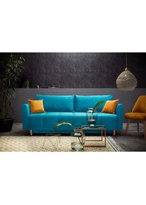 Home Affaire Schlafsofa &raquo;Nordic&laquo; mit Federkern und Metallbeinen, Steppung im Sitzbereich