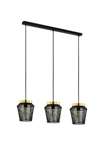 Eglo H&auml;ngeleuchte &raquo;ESCANDIDOS&laquo; E27 1 Stk. H&auml;ngeleuchte in schwarz und messing aus Stahl - exkl. E27 - 40W