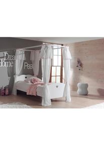Vipack Himmelbett &raquo;Amori, Liegefl&auml;che 90/200 cm, inkl. Himmelgest&auml;nge&laquo; B/H/T ca. 212x188x98cm, inkl. Rolllattenrost, verspielte Optik, ohne 