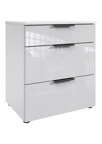wimex Nachtkommode &raquo;Level36 black C by fresh to go&laquo; mit Glaselementen auf der Front, soft-close Funktion, 54cm breit