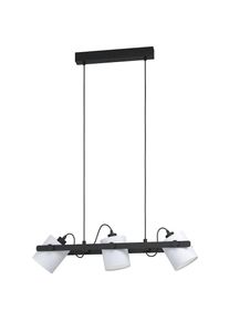 Eglo H&auml;ngeleuchte &raquo;HORNWOOD 1&laquo; E27 1 Stk. schwarz / L78 x H110 x B19, 5 cm / exkl. 3 x E27 (je max. 28W)