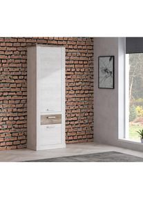 FORTE Mehrzweckschrank &raquo;Duro&laquo; H&ouml;he 212 cm, B&uuml;cherregal mit T&uuml;ren und Schublade, im Landhausstil