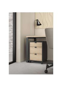 Inosign Rollcontainer &raquo;Sign Rollwagen Rollschrank verschiebarer Transportbeh&auml;lter,&laquo; Zweifarbiges Design, 3 Schubladen, verschiebbar, H&ouml;he 60 cm