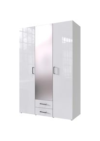 wimex Dreht&uuml;renschrank &raquo;Mugano&laquo; mit langen oder kurzen Griffen aus Metall, wahlweise mit oder ohne Spiegel, mit Schubladen