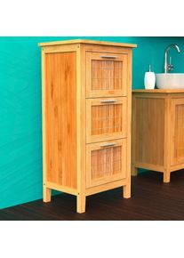 EISL&reg; Eisl Unterschrank &raquo;Bambus&laquo; Badschrank schmal mit 3 Schubladen