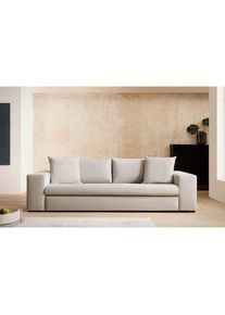 Home Affaire 3-Sitzer &raquo;SLEETLAND XXL in Samtvelours oder Vintage-Leder-Optik&laquo; besonders gro&szlig; und bequem