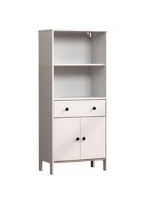 Welltime Midischrank &raquo;Kall&laquo; 1 Stk. tlg. Breites Badregal aus Kiefer-Massivholz - Wei&szlig; oder Braun lackiert