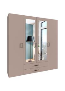 wimex Dreht&uuml;renschrank &raquo;Mugano&laquo; mit langen oder kurzen Griffen aus Metall, wahlweise mit oder ohne Spiegel, mit Schubladen