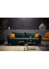 Home Affaire Schlafsofa &raquo;Nordic&laquo; mit Federkern und Metallbeinen, Steppung im Sitzbereich