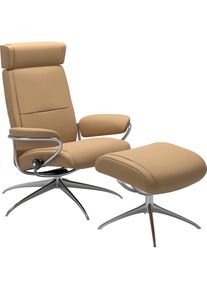 stressless Relaxsessel &raquo;Paris&laquo; Set, Relaxsessel mit Hocker, mit Hocker, Low Back mit Kopfst&uuml;tze, mit Star Base, Gestell Chrom