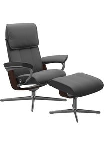 stressless Relaxsessel &raquo;Admiral&laquo; Set, Relaxsessel inkl. Hocker, mit Cross Base, Gr&ouml;&szlig;e M & L, Holzakzent Braun