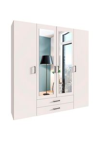 wimex Dreht&uuml;renschrank &raquo;Mugano&laquo; mit langen oder kurzen Griffen aus Metall, wahlweise mit oder ohne Spiegel, mit Schubladen