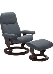 stressless Relaxsessel &raquo;Consul&laquo; Relaxsessel mit Hocker, mit Hocker, mit Classic Base, Gr&ouml;&szlig;e L, Gestell Braun