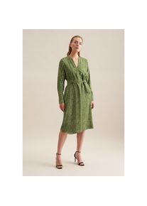 Seidensticker Sommerkleid &raquo;Schwarze Rose&laquo; 1/1 Kragen Druck gr&uuml;n, Gr&ouml;&szlig;e XL42