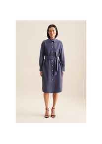 Seidensticker Sommerkleid &raquo;Schwarze Rose&laquo; 1/1 Kragen Streifen blau, Gr&ouml;&szlig;e M38