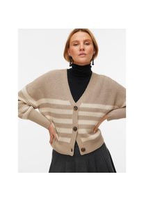 V&eacute;ro Moda Vero Moda Strickjacke &raquo;VMLEA LS V-NECK CUFF CARDIGAN NOOS&laquo; Rippstrick