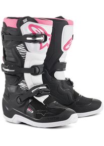 Alpinestars Stella Tech 3 S25, botas de senhora , cor: Preto/Branco/Cor-De-Rosa , tamanho: 7 US