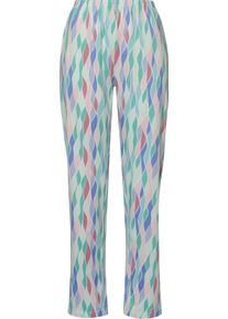 Damer Pyjamas med 3/4-&auml;rmar och tryck mint, tryckt Gr&ouml;&szlig;e 52/54