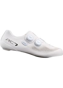 Shimano, Veloschuhe, Rennrad - Fahrradschuhe SH-RC703, weiss (38), Weiss