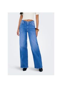 Only, Damen, High-waist-Jeans &raquo;ONLMADISON BLUSH HW WIDE DNM REA262 NOOS&laquo; hohe Leibh&ouml;he, weites Bein, special bright blue denim, Special Bright Blue 
