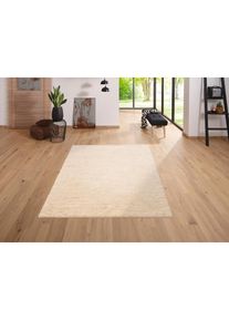 OTTO home, Wollteppich &raquo;Mohan&laquo; rechteckig 25 mm H&ouml;he echter Berber aus Marokko, reine Wolle, Woll-Shaggy, handgekn&uuml;pft, natur, Wolle, B : 250 cm 1 Stk