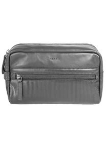 Bugatti, Damen, Kulturbeutel &raquo;JOEL&laquo; echt Leder, schwarz, schwarz, H&ouml;he 13 cm x Breite 26 cm x Tiefe 11 cm