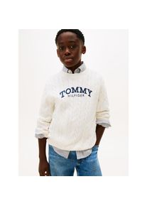 Tommy Hilfiger, Herren, Strickpullover Regular fit, f&uuml;r Kinder bis 16 Jahre, Druck, Ivory Silk, 86, Pullover von Tommy Hilfiger f&uuml;r Jungen