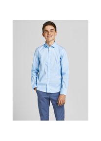 Jack & Jones Jack & Jones Junior, Herren, Langarmhemd &raquo;JPRPARMA cool, elastisch, kombinierbar&laquo; Baumwollmischung, regular fit, Cashmere Blue, N-Gr, 128 -N-Gr, 