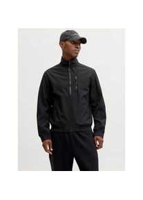 Jack & Jones Jack & Jones, Herren, Softshelljacke &raquo;JJEPARKER SOFTSHELL BOMBER SN&laquo; mit Brust-Rei&szlig;verschluss, Black, S, Herren-Bomberjacke von Jack & Jones