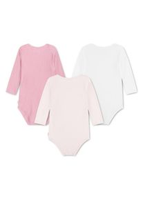 HUGGIES babywear, Unisex, Langarmbody &raquo;HUGB 3PK BODYSUIT&laquo; Packung, 3 Stk. 3er-Pack, in Ripp-Optik, HUGGIES WILD ROSE, 3 (68), Bodys von Huggies