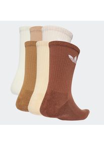 adidas originals, Damen, Sportsocken &raquo;TR CREW S 6P&laquo; 6 Stk. tlg. f&uuml;r Laufen, 6er-Pack, mit Trefoil Logo, wadenlang, Cream White / Wonder Quartz / Sand 