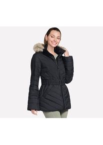 Skechers, Damen, Winterjacke &raquo;ON-THE-GO BELTED PARKA&laquo; mit Kapuze, Schwarz, 3XL, Schwarz, Winterjacke von Skechers